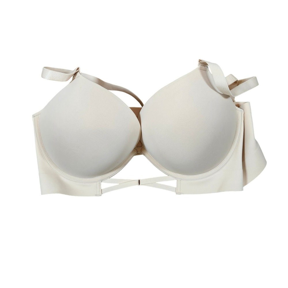 Nude Beige T-Shirt Bra Comfortable Push‎ Up Full Coverage Adjustable Straps 38C
